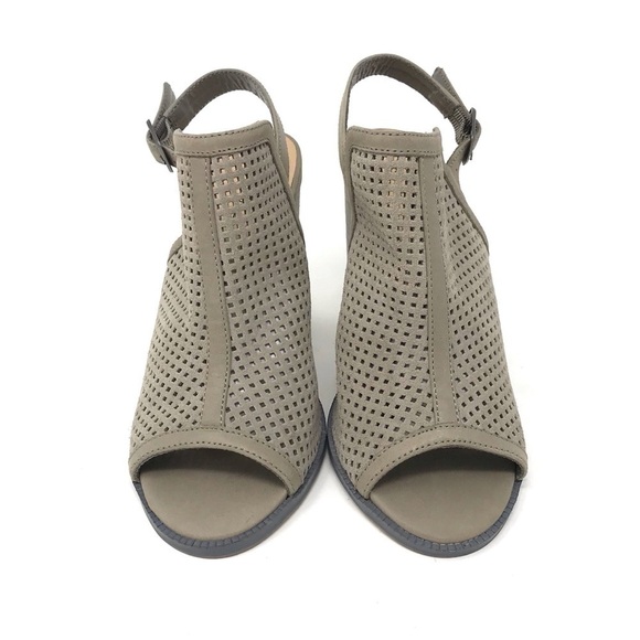 Kelsi Dagger Goya Peep Toe Slingback Heels 6 - Picture 2 of 8